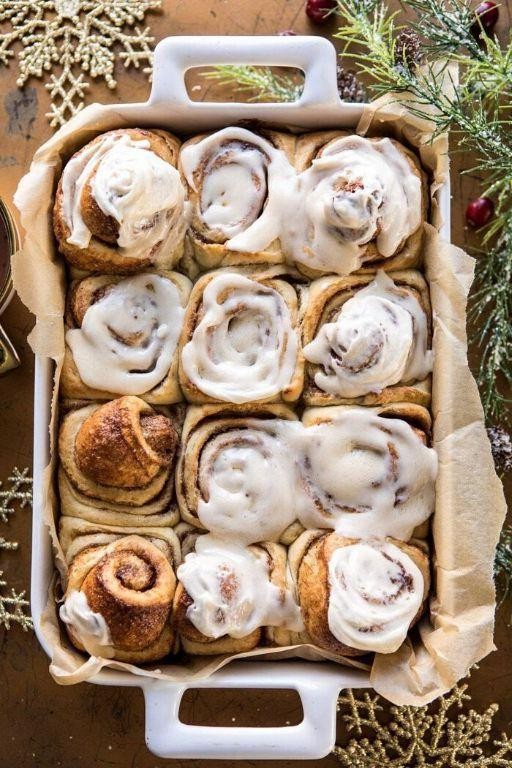 Eggnog Brioche with Vanilla Glaze