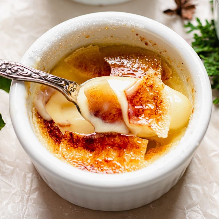 Eggnog Crème Brûlée