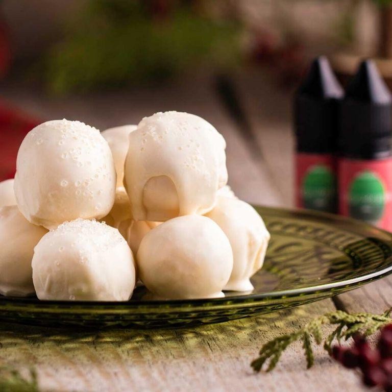 Eggnog Truffles with White Chocolate