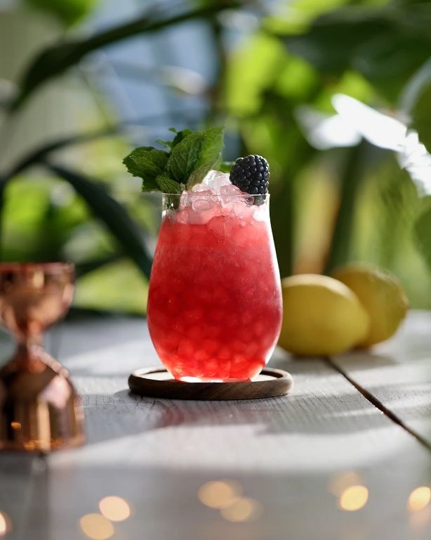 Empress Gin Bramble with Blackberries