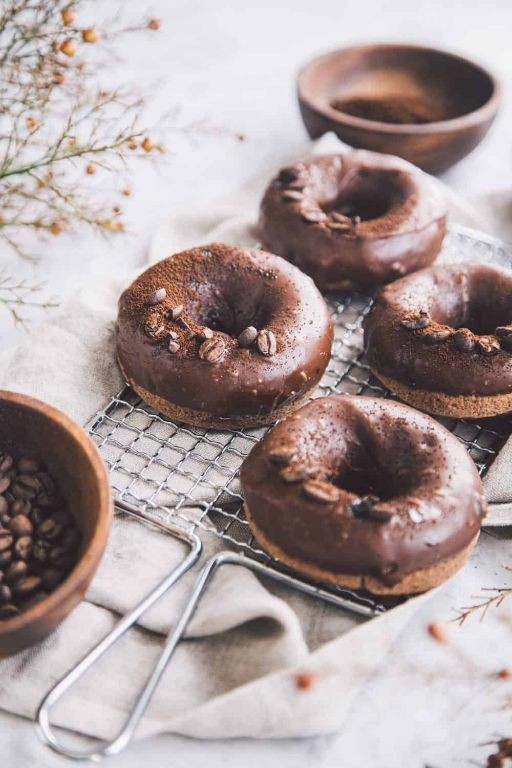 Espresso Glazed Mini Donuts