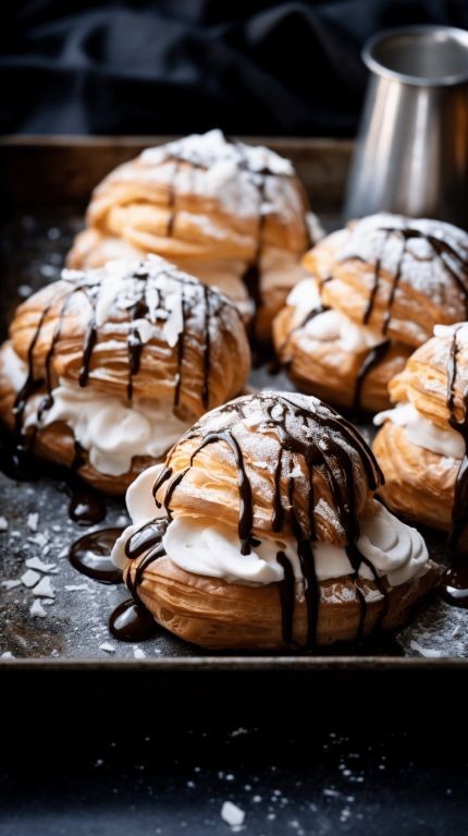 Espresso Infused Profiteroles
