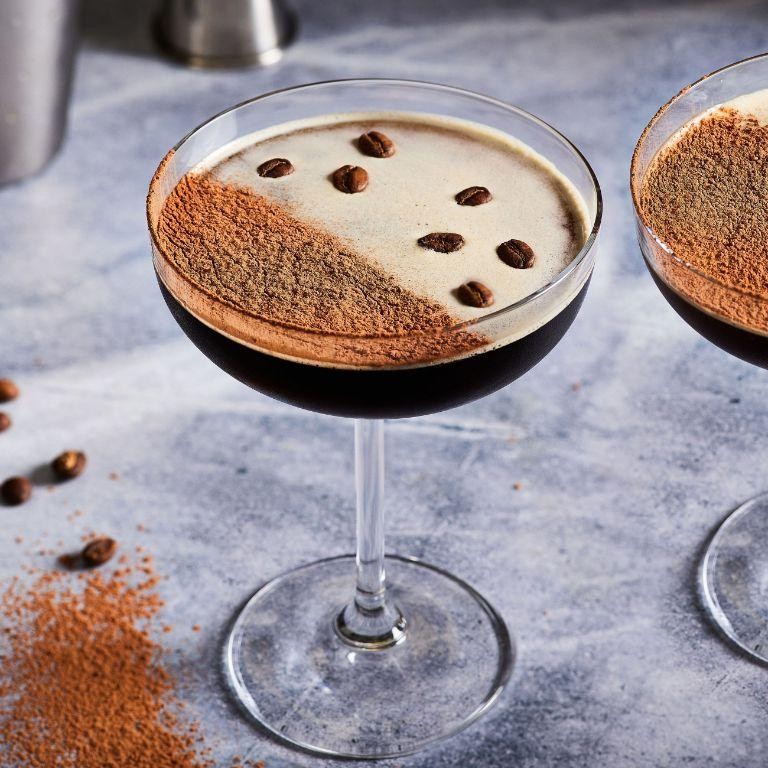 Espresso Martini with Vodka and Coffee Liqueur