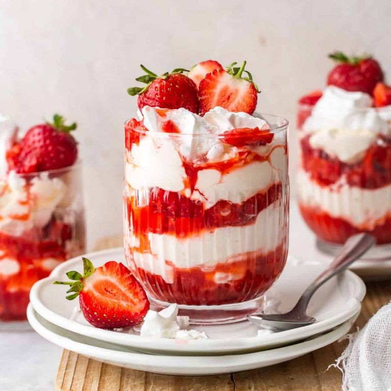 Eton Mess with Strawberries and Meringue
