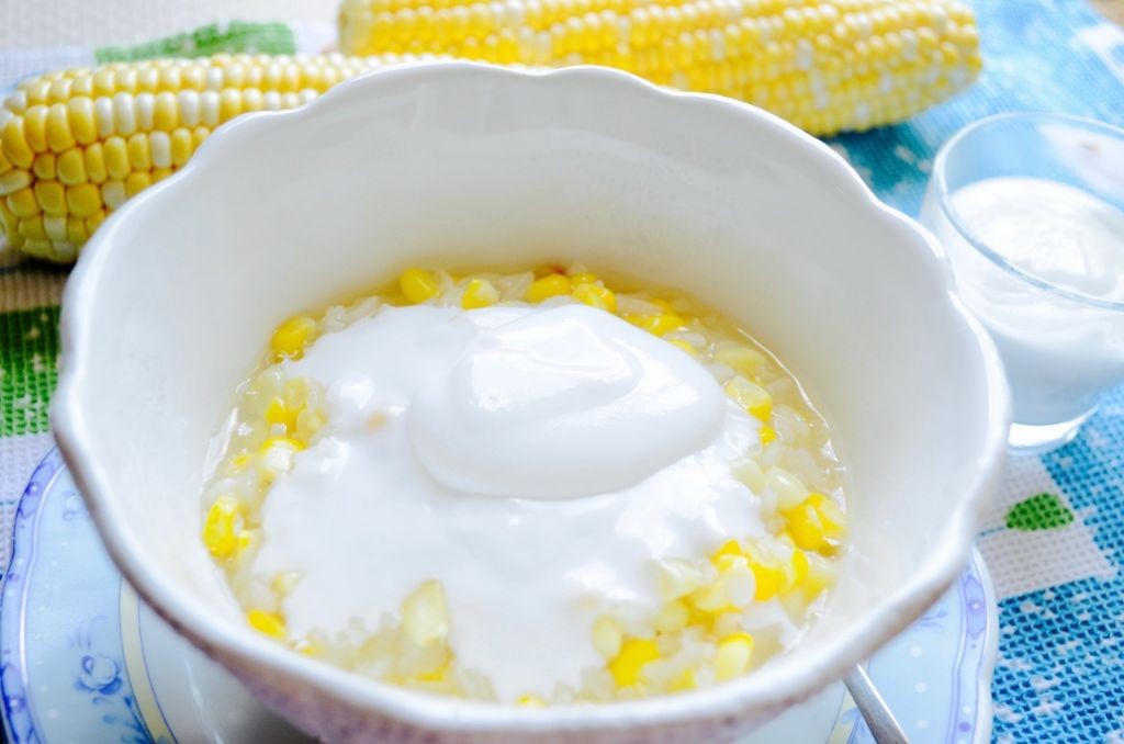 Exotic Sweet Corn and Coconut Puree