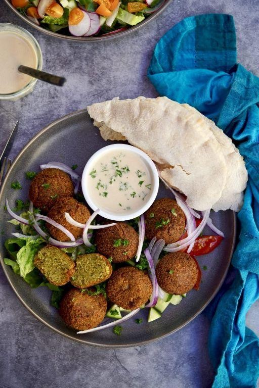 Falafel with Homemade Tahini Sauce