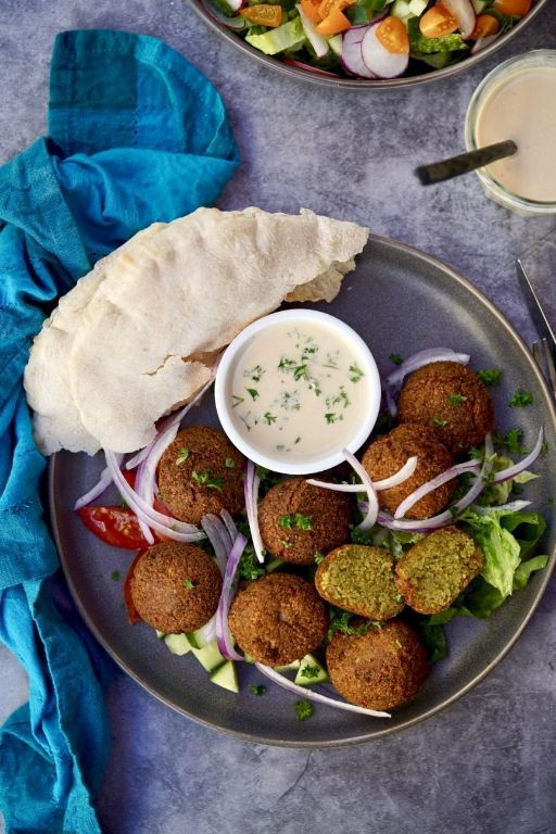 Falafel with Tahini Dressing
