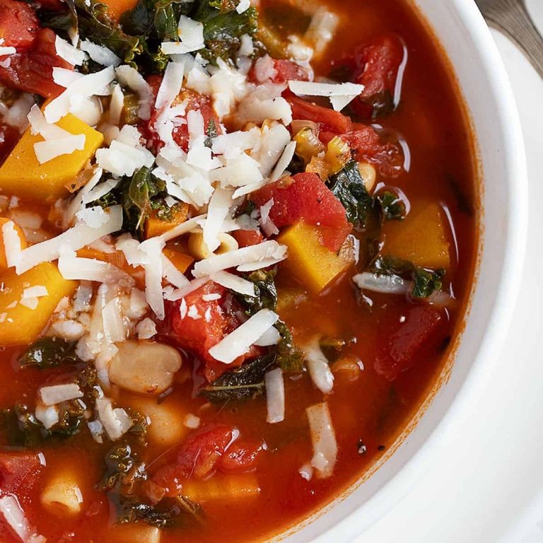 Fall Minestrone Soup with Kale