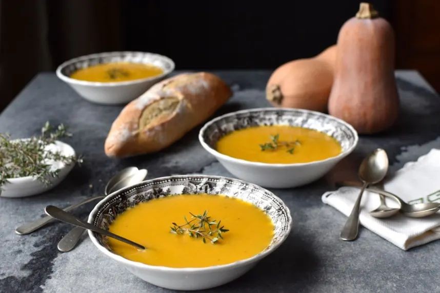 Farm-to-table butternut squash soup