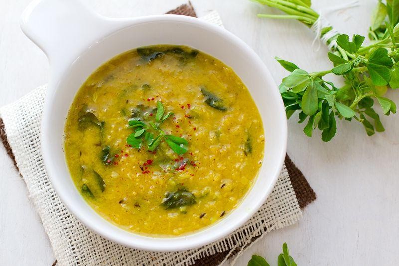 Fenugreek Lentil Soup