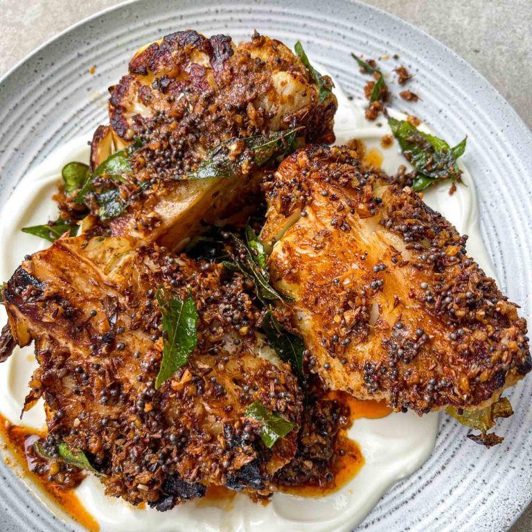 Fenugreek and Cumin Roasted Cauliflower