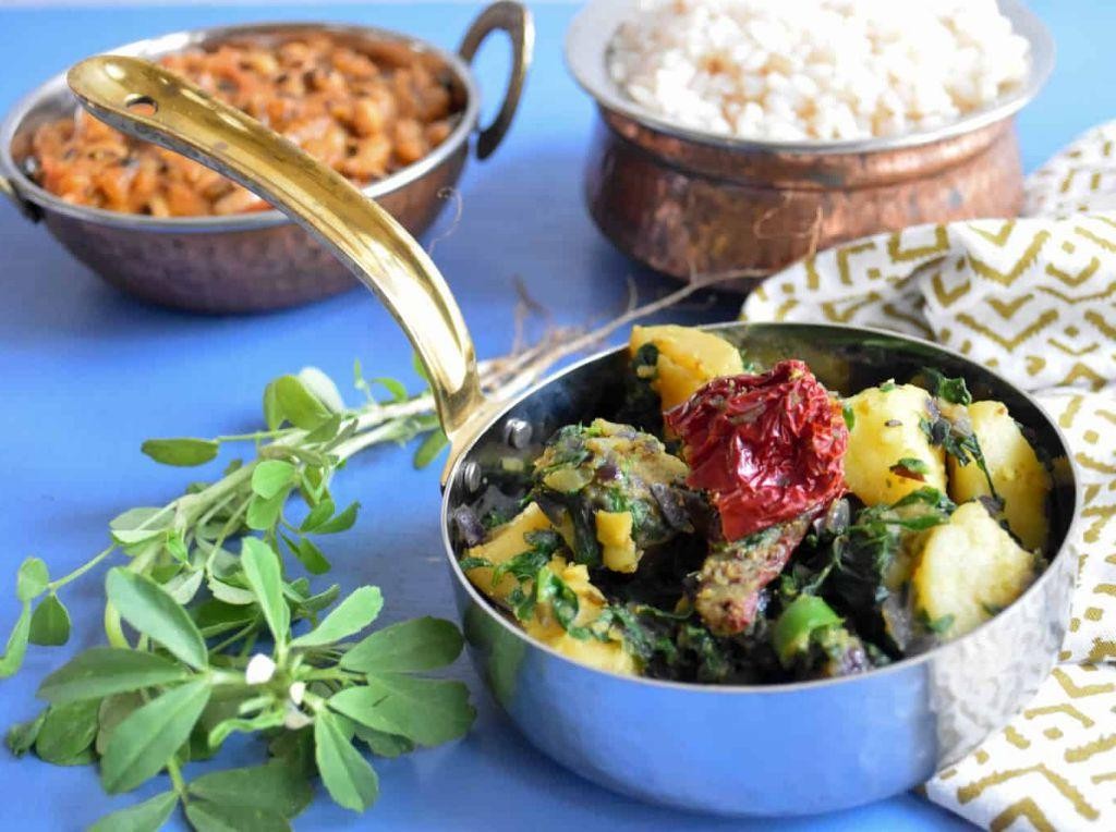 Fenugreek and Spinach Stir-Fry