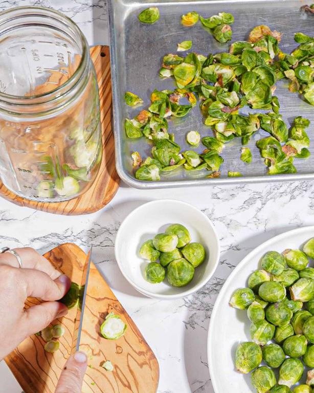 Fermented Brussels Sprouts with Mustard Seeds