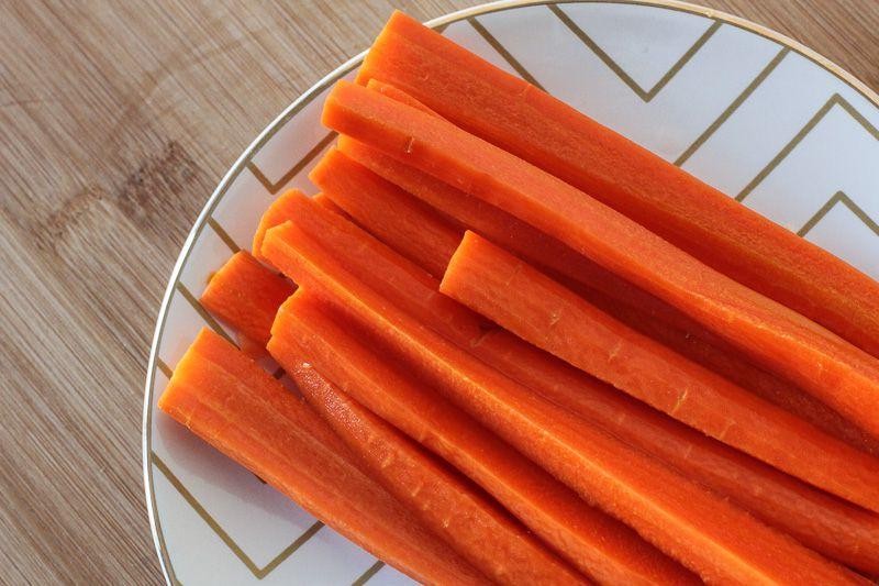 Fermented Carrot Sticks with Turmeric