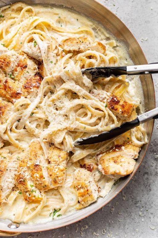 Fettuccine Alfredo with Parmesan