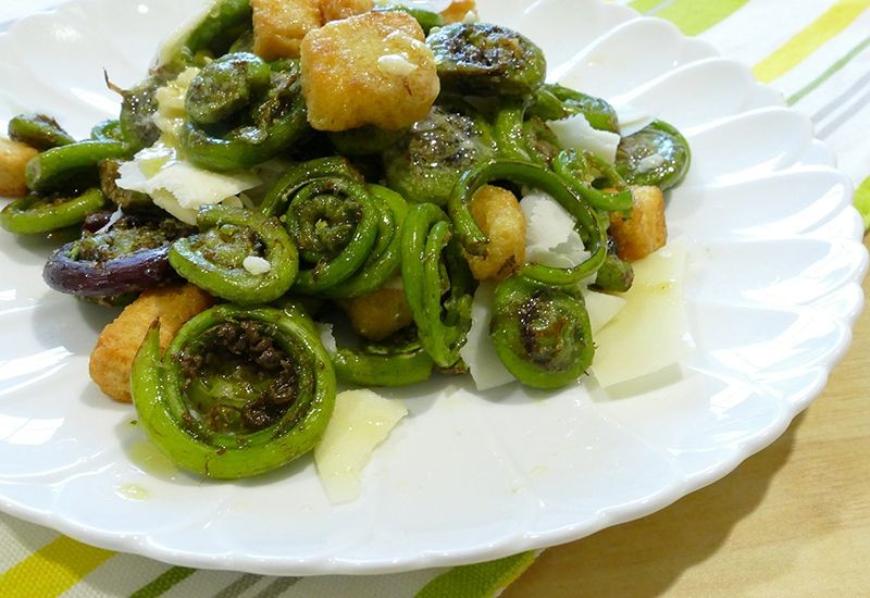Fiddlehead Salad with Lemon Vinaigrette