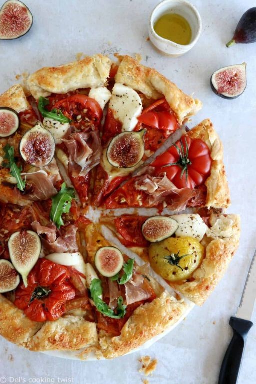 Fig and Prosciutto Galette with Balsamic Glaze