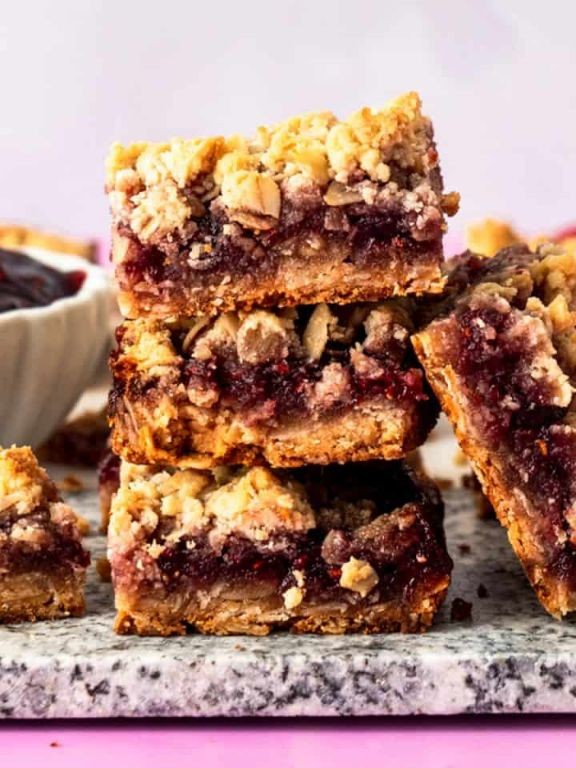 Flourless Raspberry Almond Bars