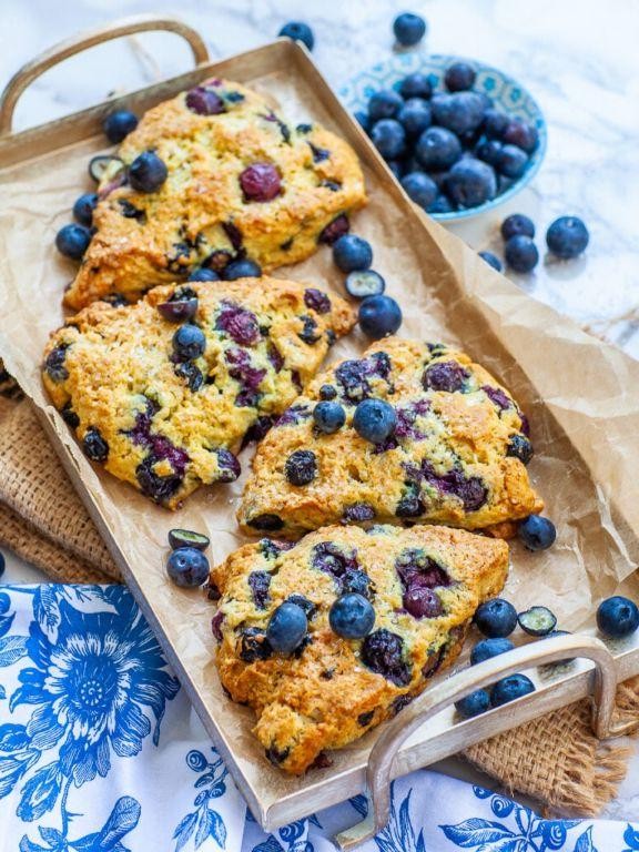 Fluffy Blueberry Scones