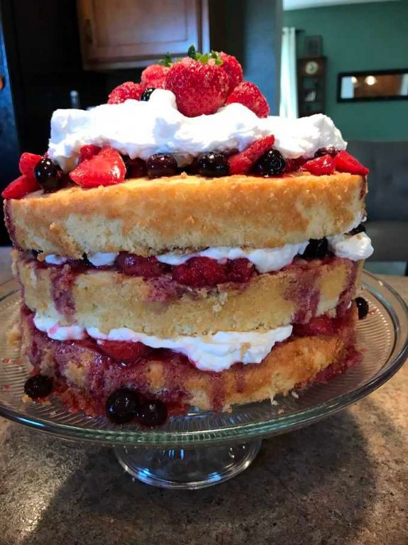 Fluffy Buttermilk Hoe Cakes with Berry Compote