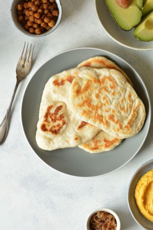 Fluffy Coconut Milk Vegan Flatbread