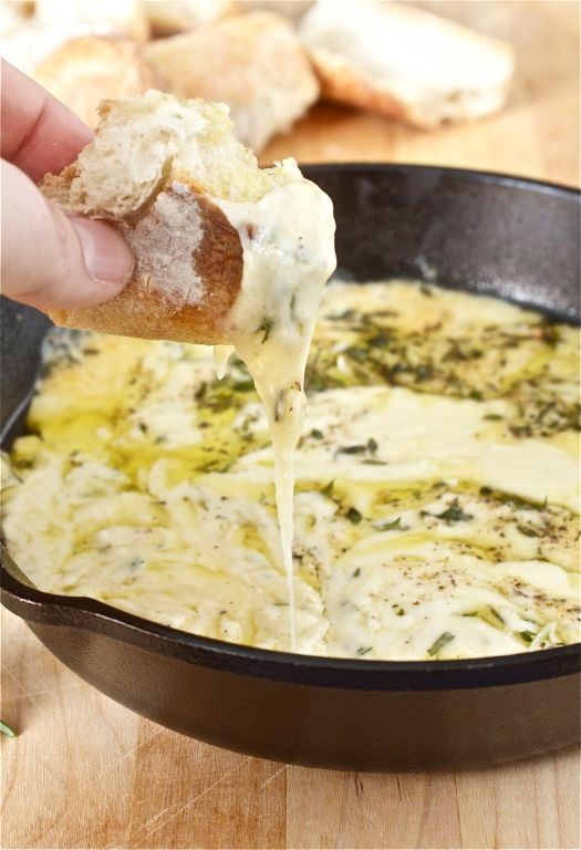 Fontina and Roasted Garlic Dip