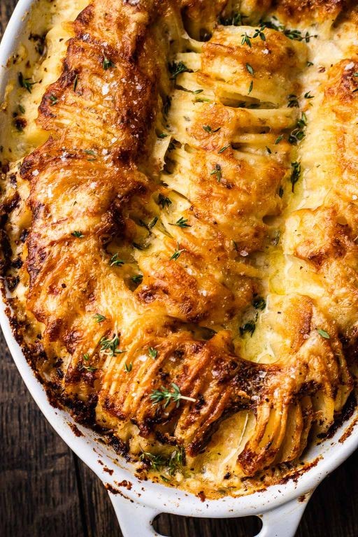Four Cheese Hasselback Potatoes