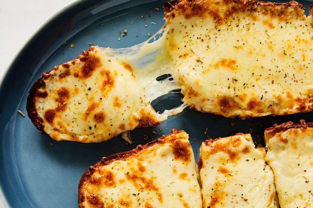 Four-Cheese Alfredo French Bread Pizza