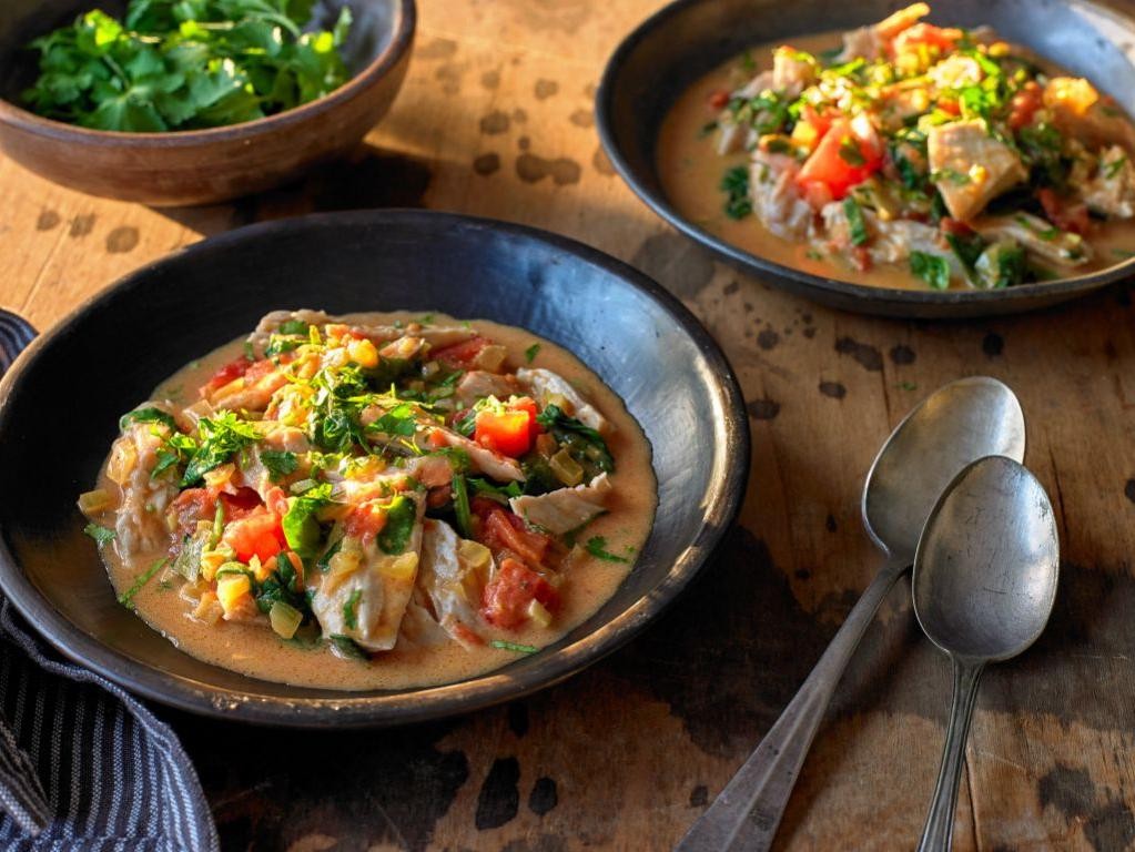 Fragrant Turkey and Spinach Curry