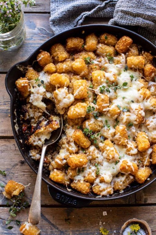 French Onion Tater Tot Casserole
