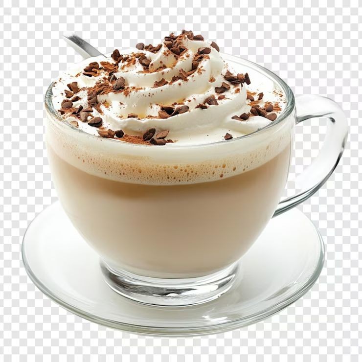 French Vanilla Cappuccino with Chocolate Shavings