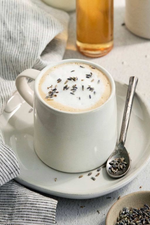 French Vanilla Cappuccino with Lavender Syrup
