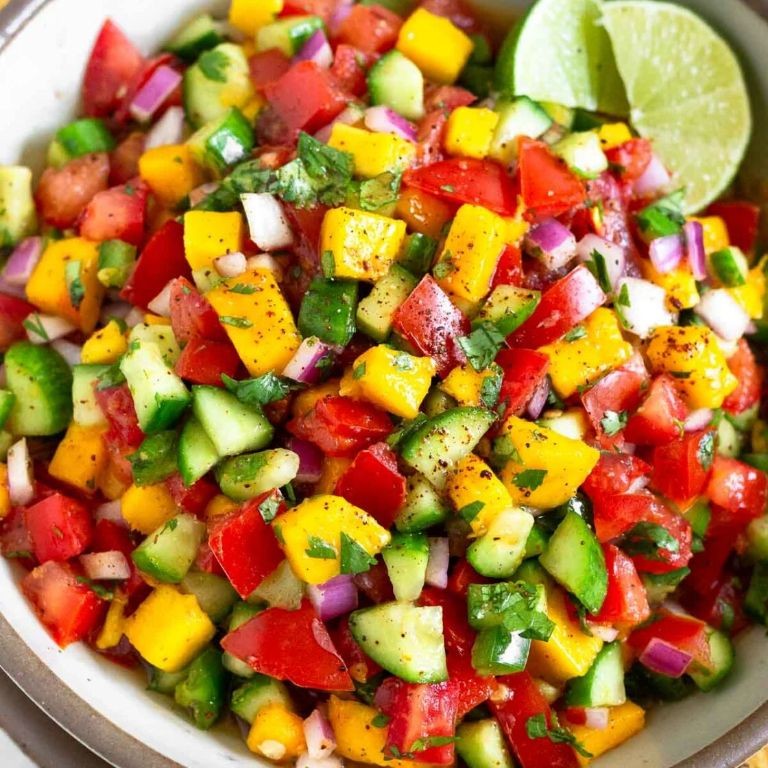 Fresh Mango and Cucumber Salsa