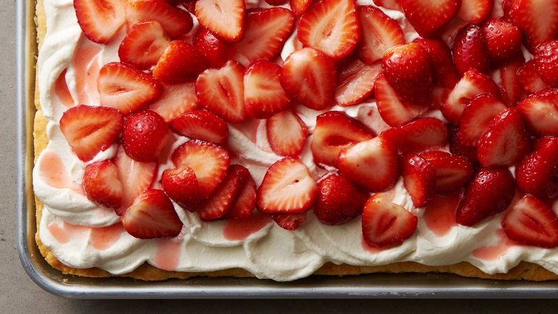 Fresh-picked strawberry shortcake