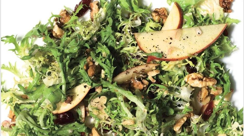 Frisee and Apple Salad with Walnuts