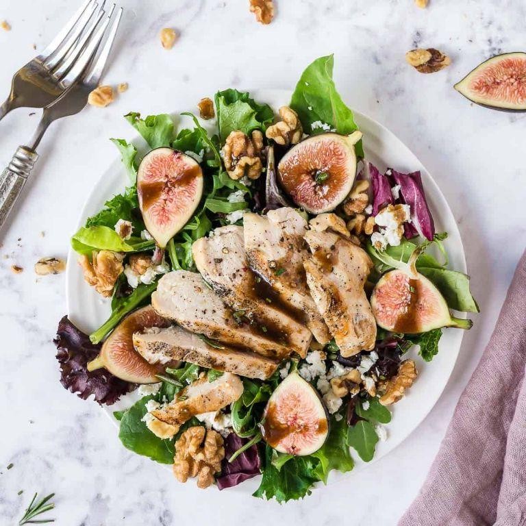 Frisee and Fig Salad with Balsamic Glaze