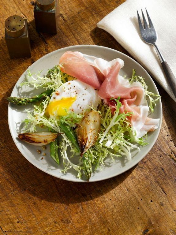 Frisee and Prosciutto Salad with Parmesan