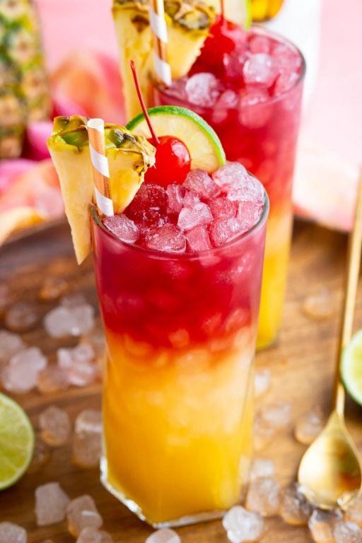 Frozen Bay Breeze Smoothie Cocktail