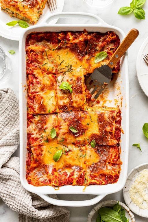 Frozen Carrot and Spinach Lasagna