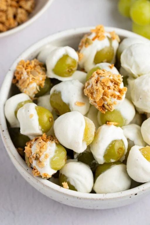 Frozen Grape and Yogurt Bites