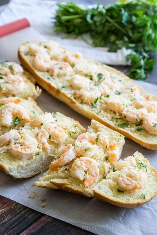 Frozen Shrimp Scampi with Garlic Bread