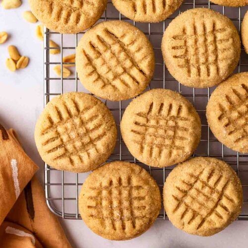 Fudgy Vegan Peanut Butter Cookies