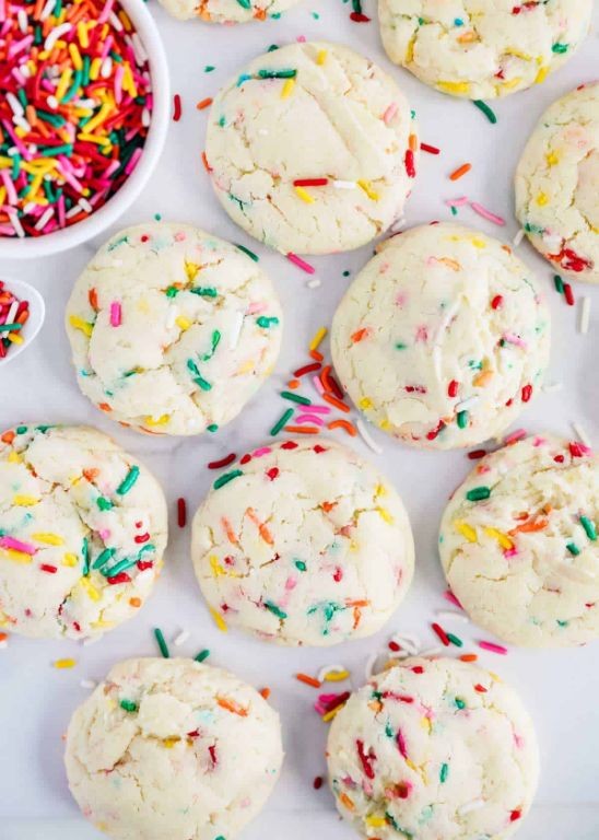 Funfetti Cake Mix Cookies