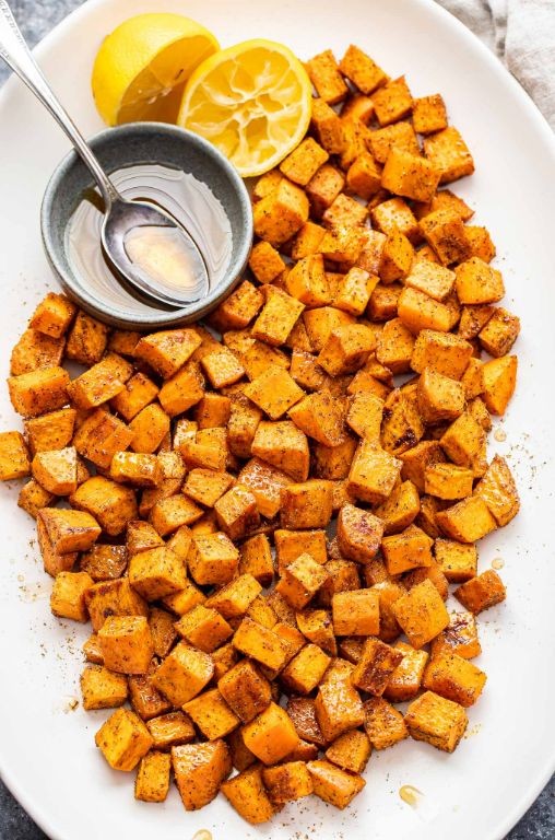 Garam Masala Roasted Sweet Potatoes