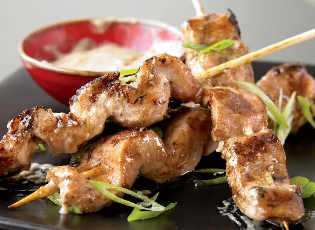 Garlic Butter Ahi Tuna Skewers