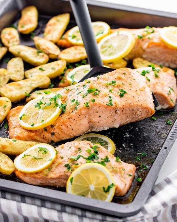 Garlic Butter Baked Salmon