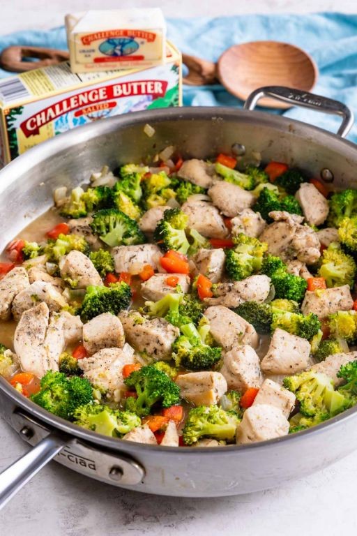 Garlic Butter Chicken and Carrot Skillet