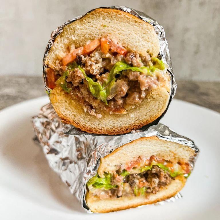 Garlic Butter Chopped Cheese Sub
