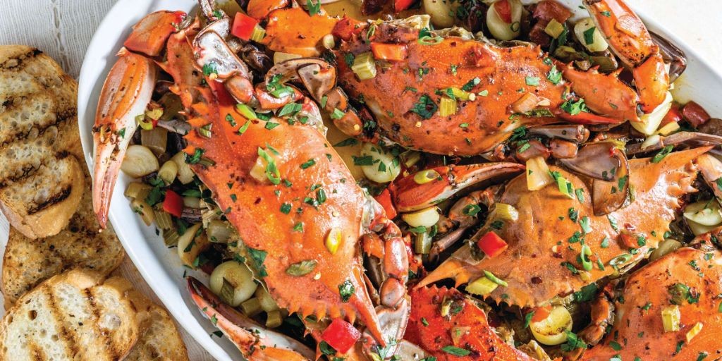Garlic Butter Crab Casserole