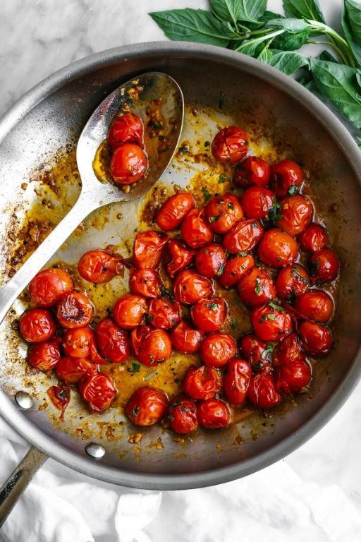 Garlic Butter Grape Tomato Skillet